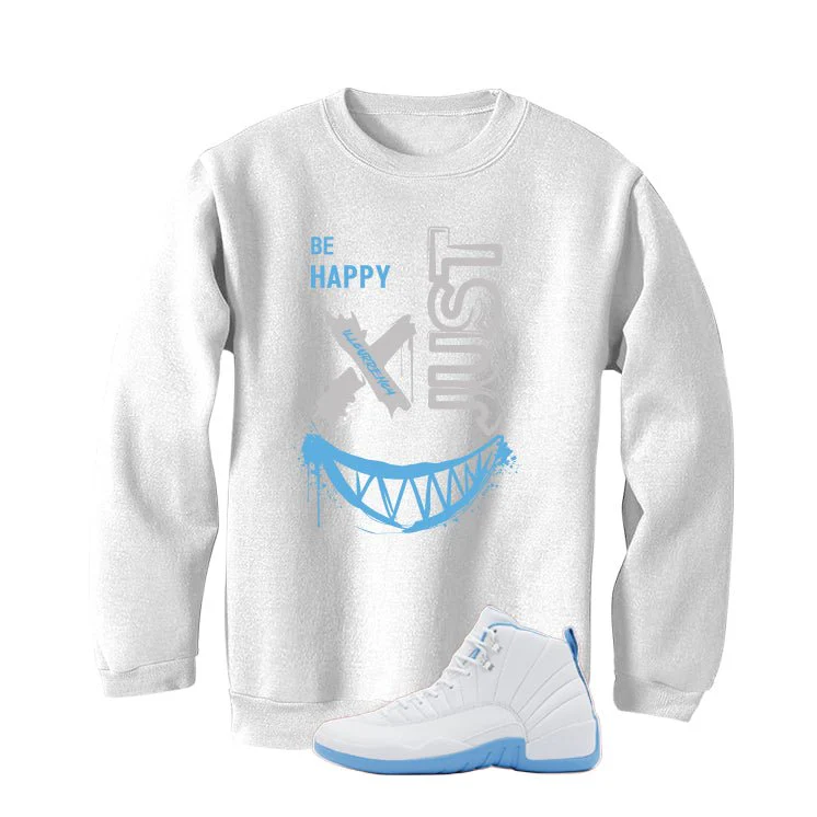 Air Jordan 12 Melo White T-Shirt (Be Happy)| illcurrency - Image 4