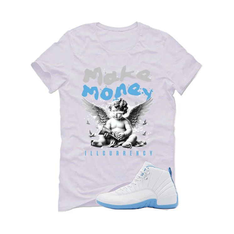 Air Jordan 12 Melo White T-Shirt (Make Money)| illcurrency - Image 2