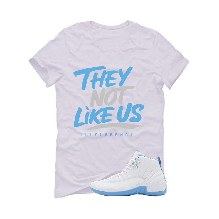Air Jordan 12 Melo White T-Shirt (They not like us)| illcurrency - Image 2