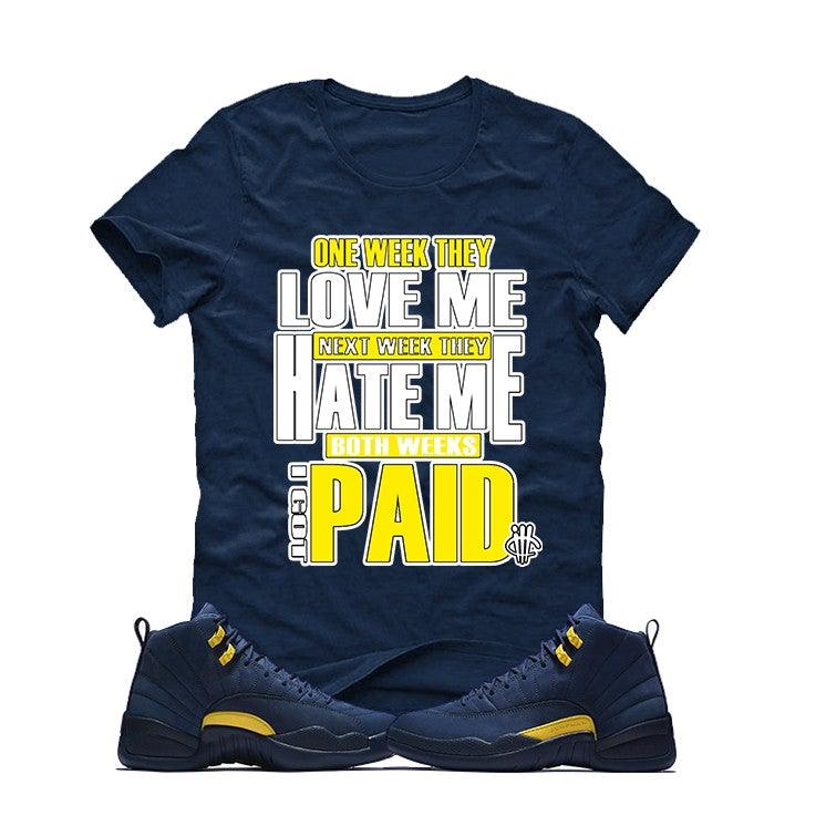 Air Jordan 12 “Michigan” Navy Blue T (PAID)