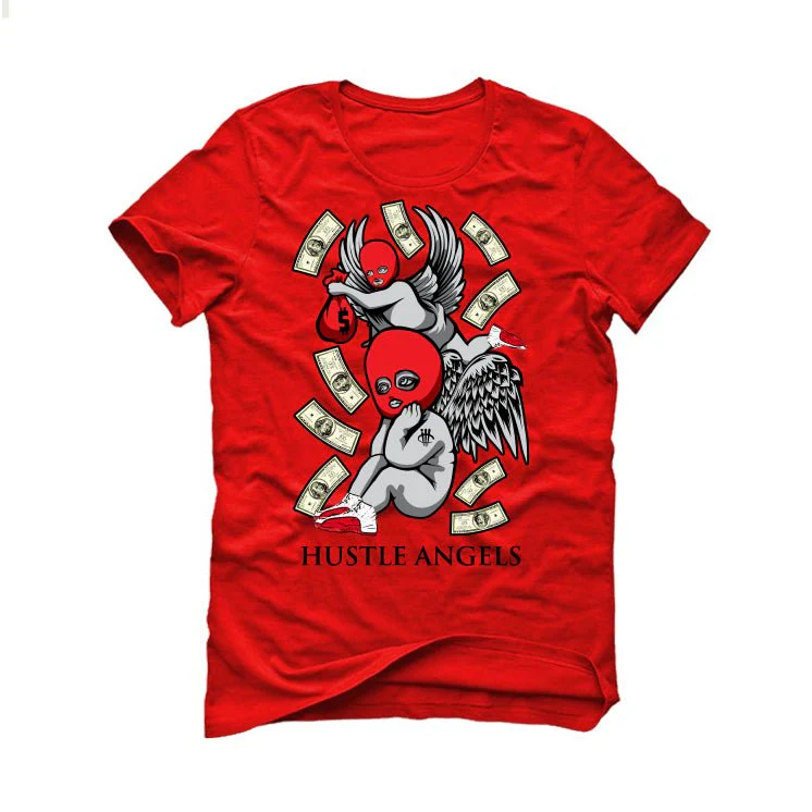 Air Jordan 12 OG “Hustle Angels” Cherry Red Shirt - Image 2