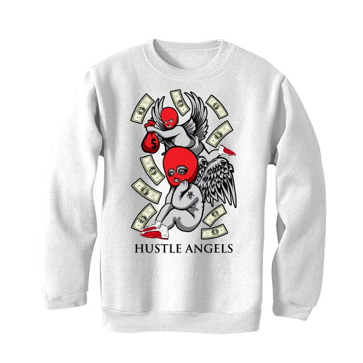 Air Jordan 12 OG “Cherry” White T-Shirt (HUSTLE ANGELS) - Image 4