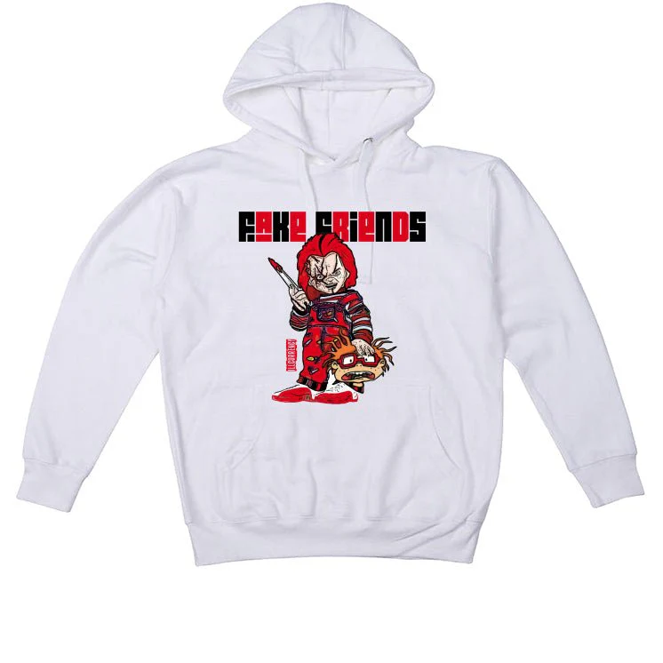 Air Jordan 12 OG Cherry - White T-Shirt (Fake Friends 2) - Image 3