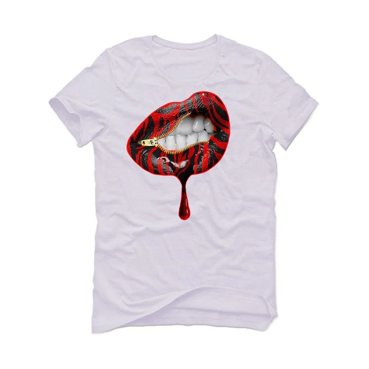 Air Jordan 12 OG “Cherry” White T-Shirt (LIPS UNSEALED) - Image 2