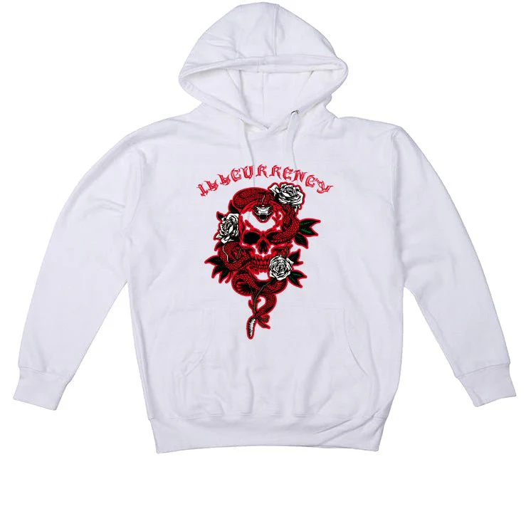 Air Jordan 12 OG “Cherry” White T-Shirt (Snake skeleton rose) - Image 3