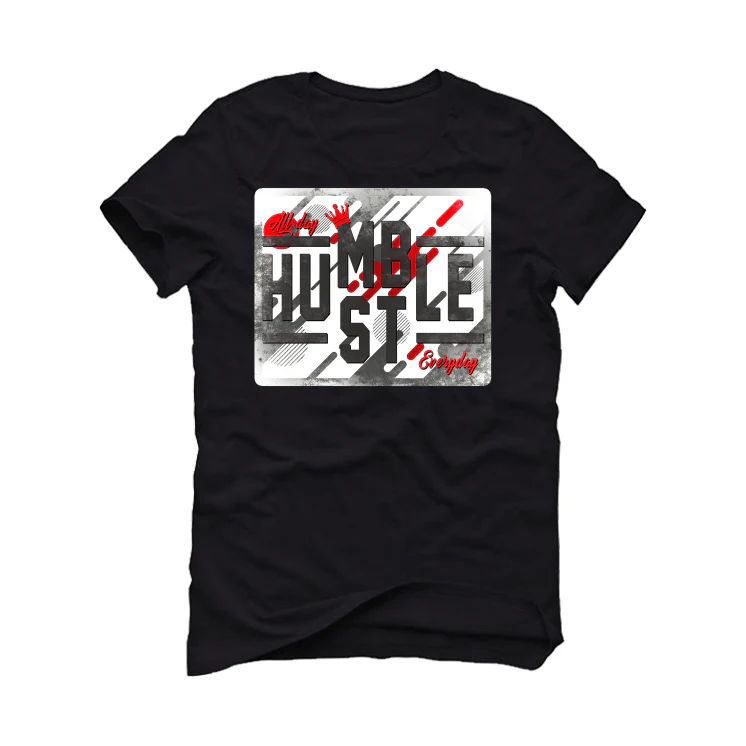 Air Jordan 12 “Playoffs” 2022 Black T-Shirt (ALWAYS HUSTLE) - Image 2