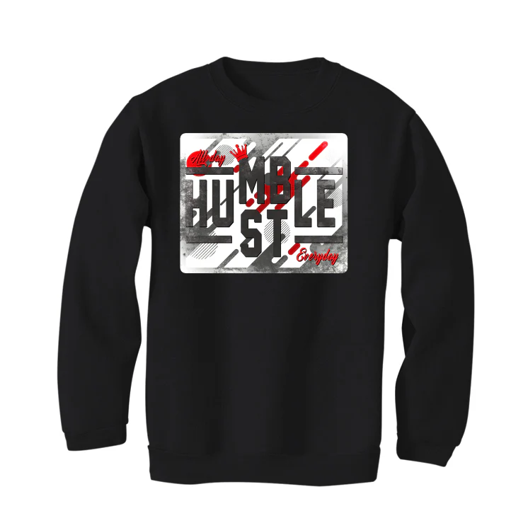 Air Jordan 12 “Playoffs” 2022 Black T-Shirt (ALWAYS HUSTLE) - Image 4