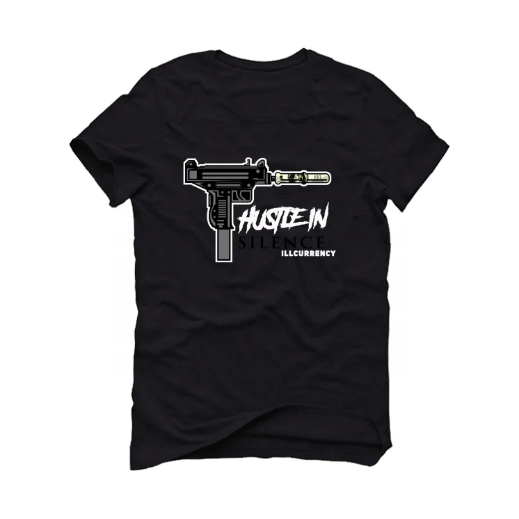 Air Jordan 12 “Playoffs” 2022 Black T-Shirt (Hustle in silence) - Image 2