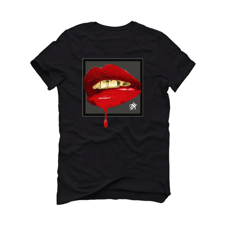 Air Jordan 12 “Playoffs” 2022 Black T-Shirt (LIPSTICK) - Image 2