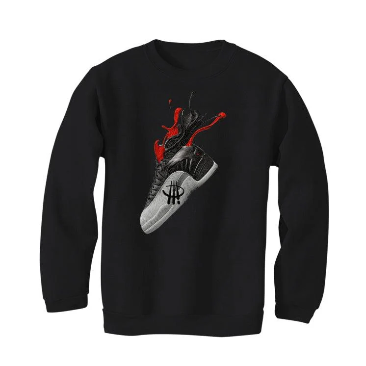 Air Jordan 12 “Playoffs” 2022 Black T-Shirt (SPLASH 12) - Image 4