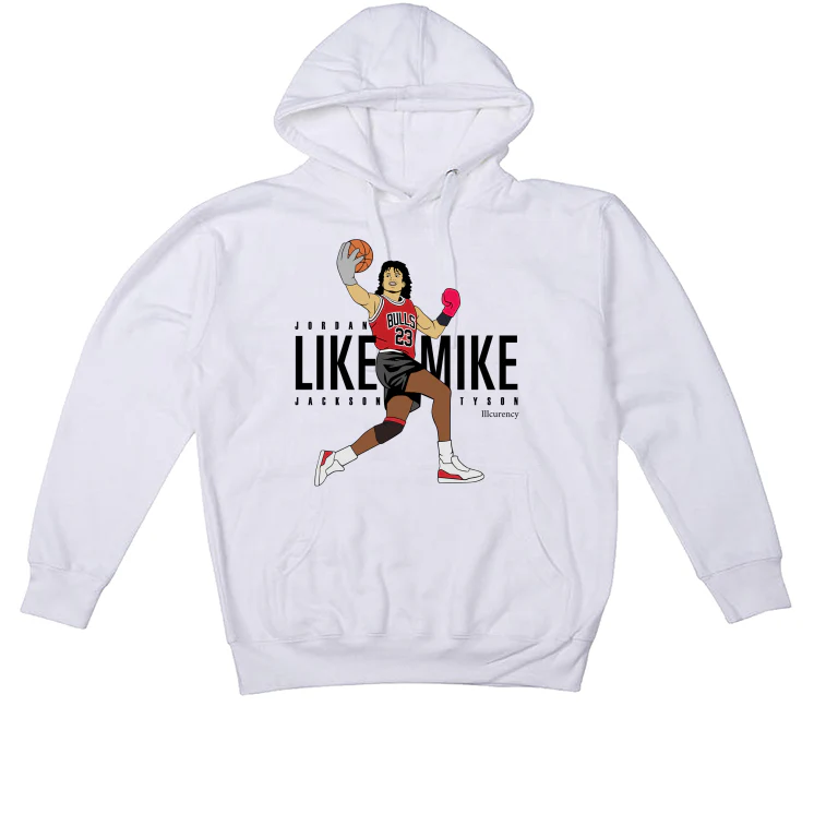 Air Jordan 12 “Playoffs” 2022 | illCurrency White T-Shirt (like mike) - Image 3