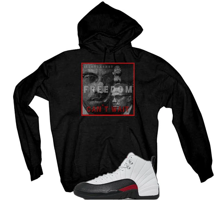 Air Jordan 12 “Red Taxi” | illcurrency Black T-Shirt (FREEDOM) - Image 3