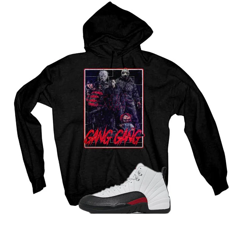 Air Jordan 12 “Red Taxi” | illcurrency Black T-Shirt (GANG GANG) - Image 3