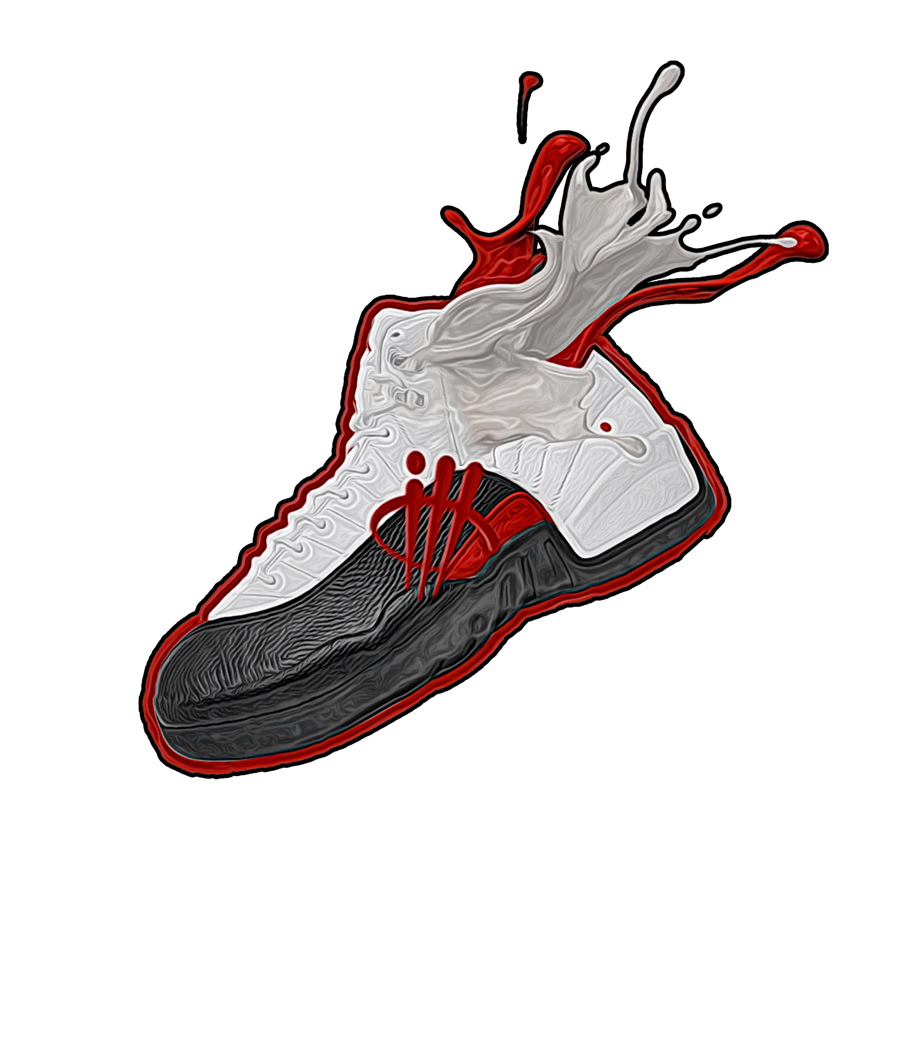 Air Jordan 12 “Red Taxi” | illcurrency Black T-Shirt (SPLASH 12)