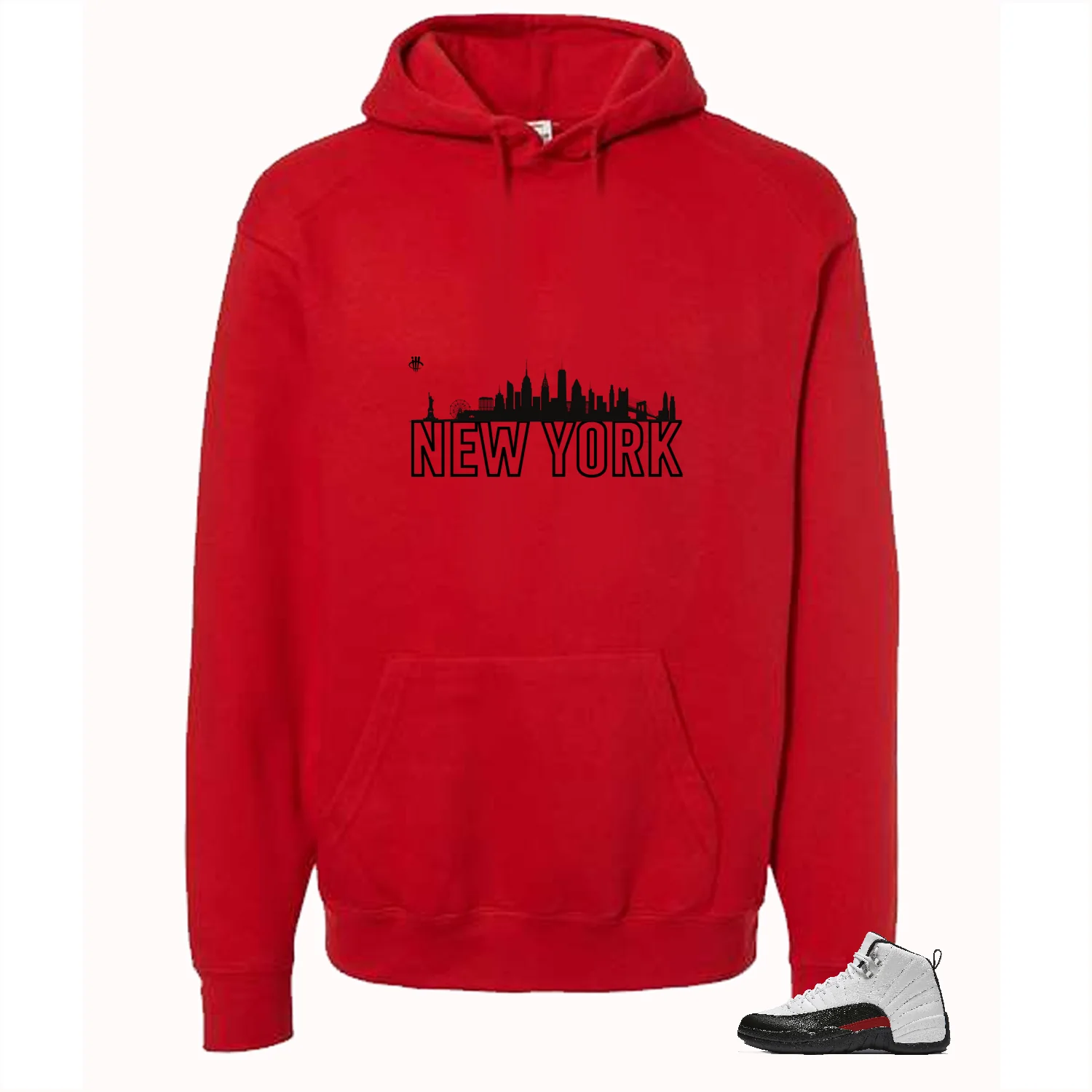 Air Jordan 12 “Red Taxi” | illcurrency Red T-Shirt (New York) - Image 3