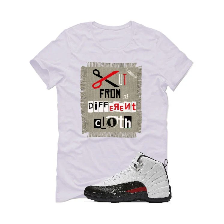 Air Jordan 12 “Red Taxi” | illcurrency White T-Shirt (Cut from a different cloth) - Image 2