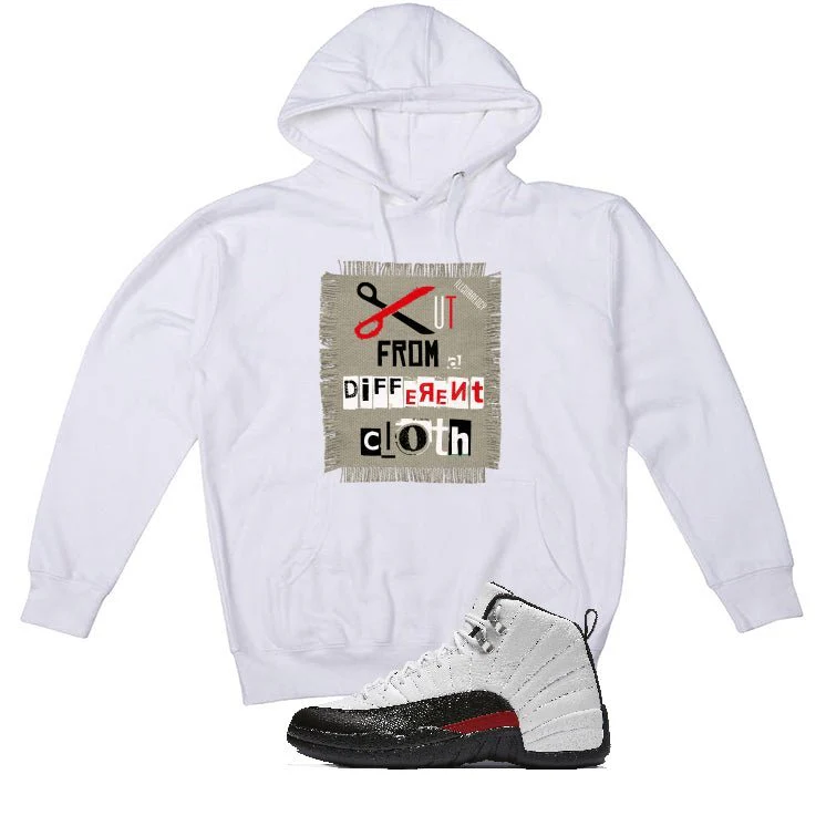 Air Jordan 12 “Red Taxi” | illcurrency White T-Shirt (Cut from a different cloth) - Image 3