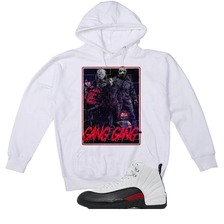 Air Jordan 12 “Red Taxi” | illcurrency White T-Shirt (GANG GANG) - Image 3