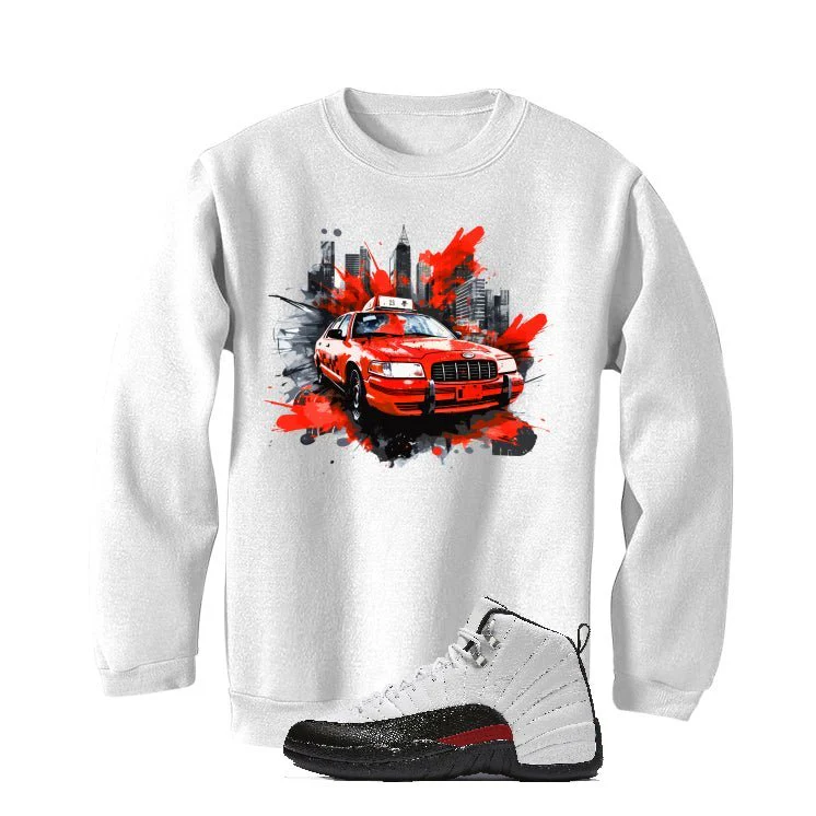 Air Jordan 12 “Red Taxi” | illcurrency White T-Shirt (Red Taxi Cab) - Image 4