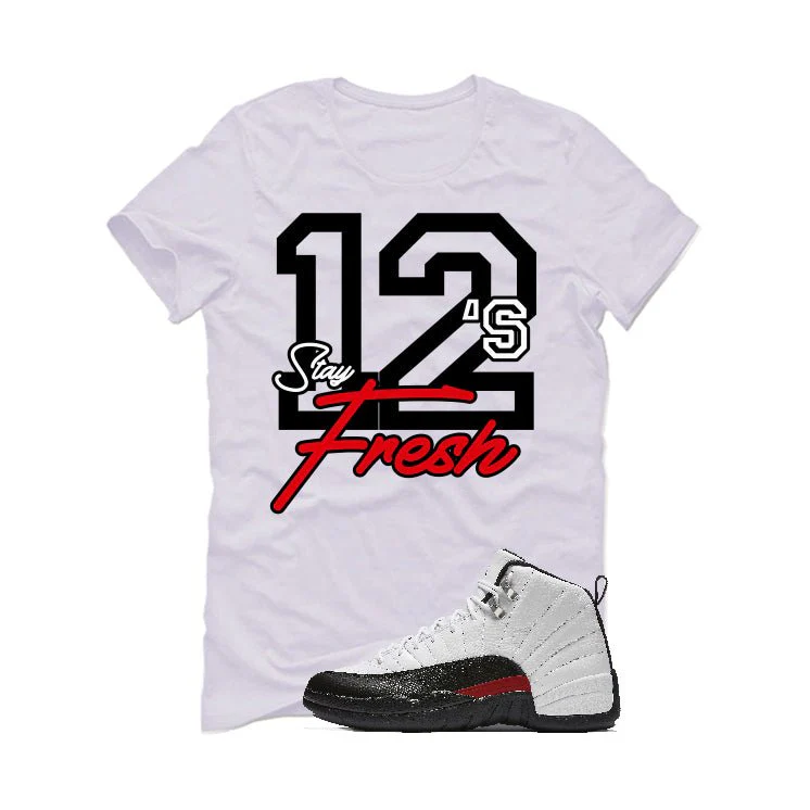 Air Jordan 12 “Red Taxi” | illcurrency White T-Shirt (Stay Fresh) - Image 2