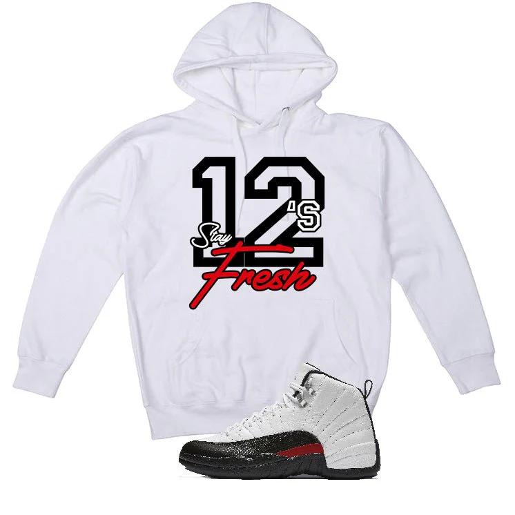Air Jordan 12 “Red Taxi” | illcurrency White T-Shirt (Stay Fresh) - Image 3