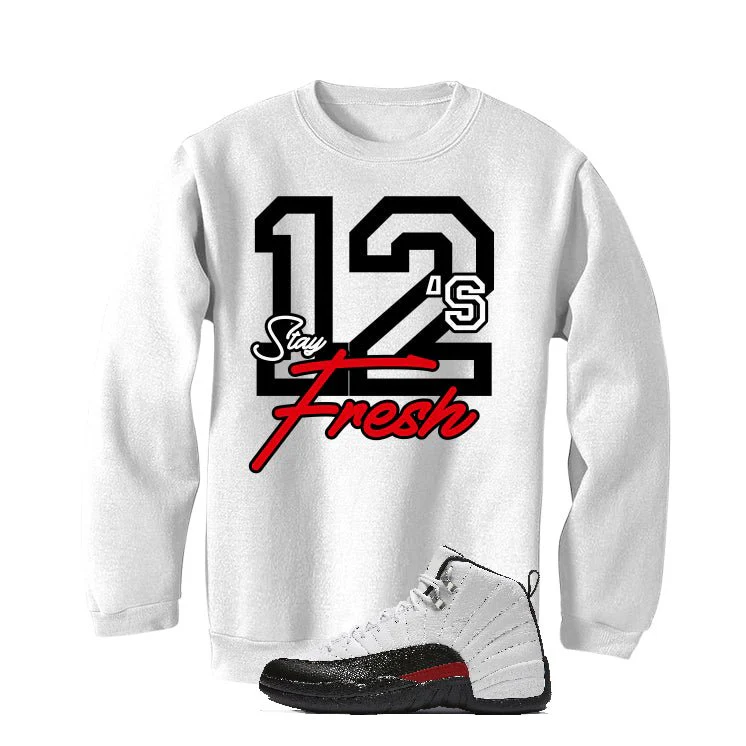 Air Jordan 12 “Red Taxi” | illcurrency White T-Shirt (Stay Fresh) - Image 4