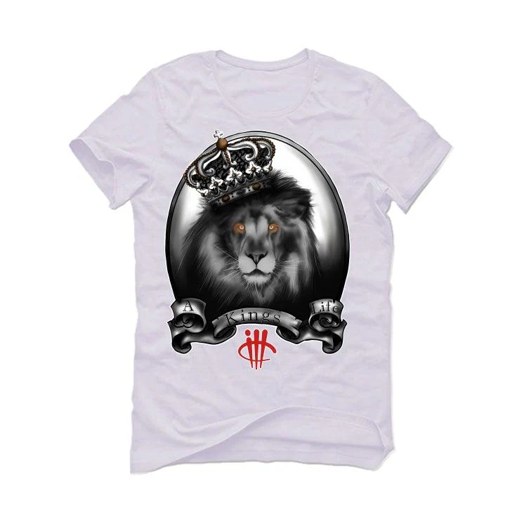 Air Jordan 12 “Royalty” White T-Shirt (Kings life) - Image 2