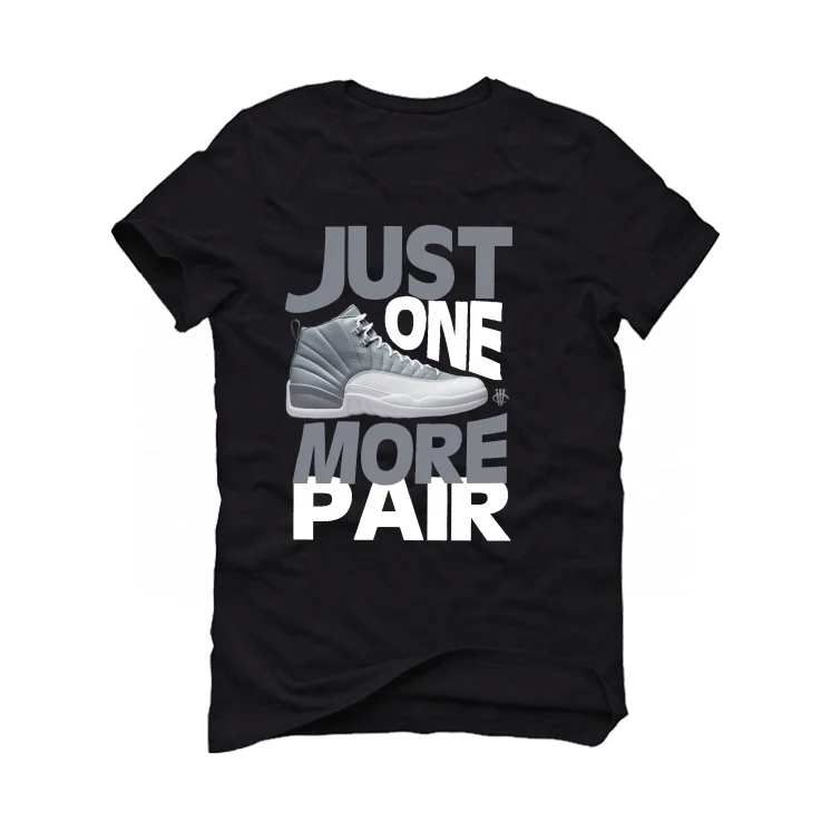Air Jordan 12 “Stealth” | illCurrency Black T-Shirt (JUST ONE MORE PAIR) - Image 2