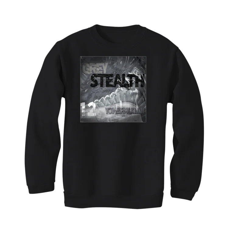 Air Jordan 12 “Stealth” Black T-Shirt (STEALTH) - Image 4