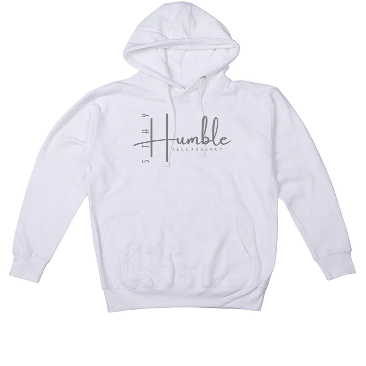 Air Jordan 12 “Stealth” | illCurrency White T-Shirt (Stay Humble) - Image 3