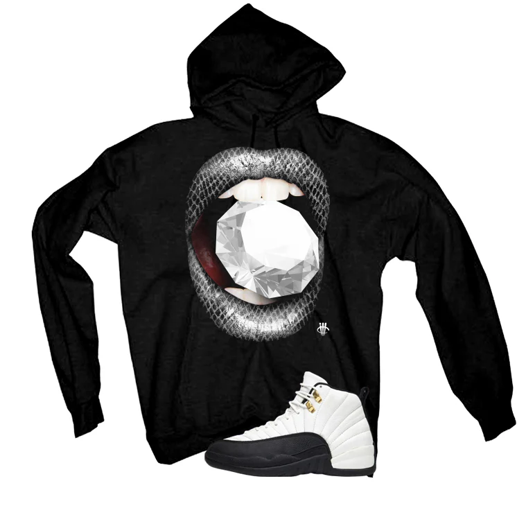 Air Jordan 12 Taxi Matching T-Shirt, Sweatshirts & Hoodies Black T-Shirt (Diamond)| illcurrency - Image 3