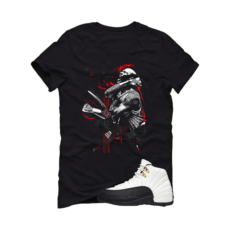 Air Jordan 12 Taxi Matching T-Shirt, Sweatshirts & Hoodies Black T-Shirt (Jordan)| illcurrency - Image 2