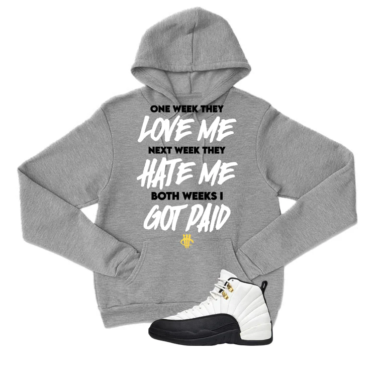 Air Jordan 12 Taxi Matching T-Shirt, Sweatshirts & Hoodies Grey T-Shirt (Paid)| illcurrency - Image 3