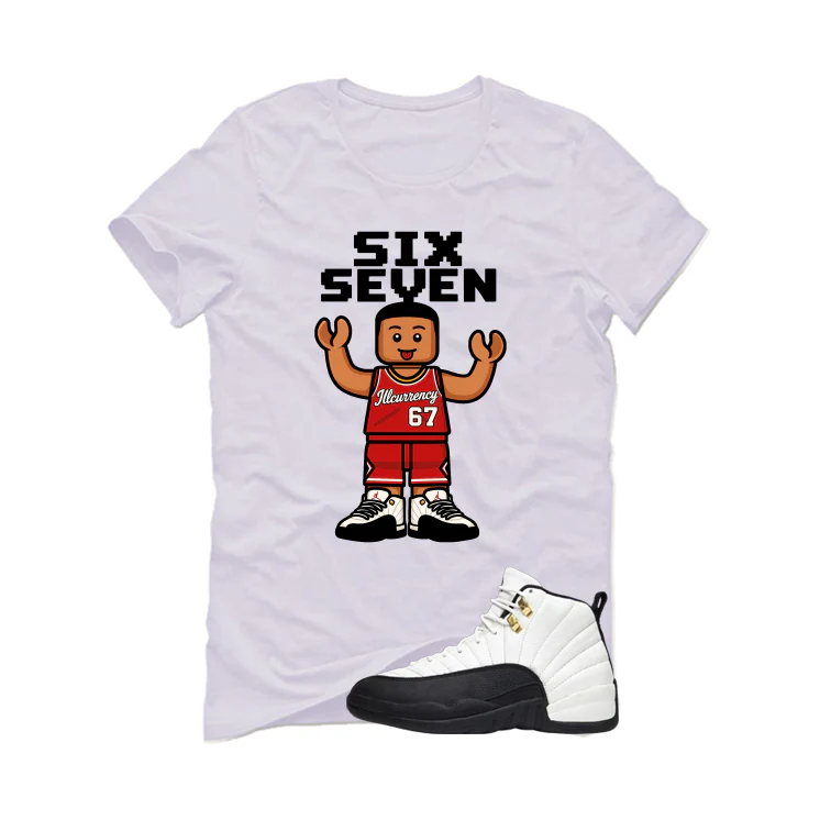 Air Jordan 12 Taxi Matching T-Shirt, Sweatshirts & Hoodies White T-Shirt (6 7)| illcurrency - Image 2