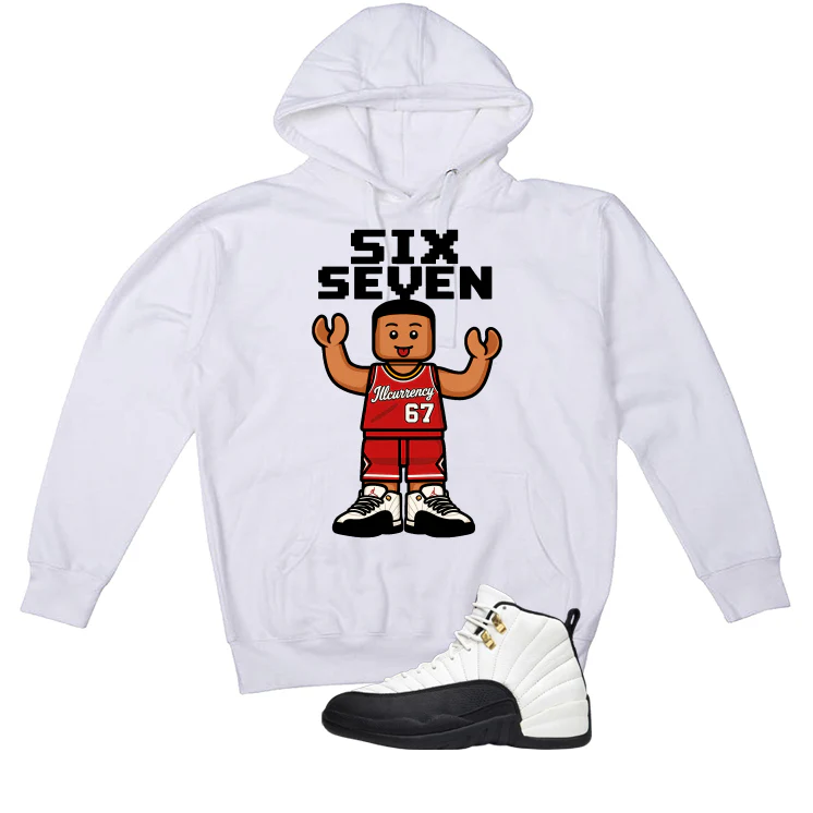 Air Jordan 12 Taxi Matching T-Shirt, Sweatshirts & Hoodies White T-Shirt (6 7)| illcurrency - Image 3
