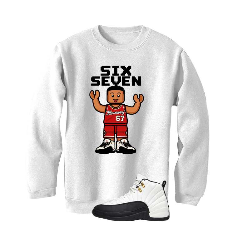 Air Jordan 12 Taxi Matching T-Shirt, Sweatshirts & Hoodies White T-Shirt (6 7)| illcurrency - Image 4