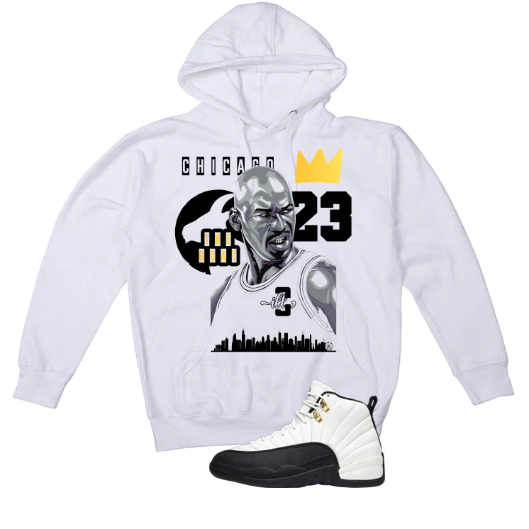 Air Jordan 12 Taxi Matching T-Shirt, Sweatshirts & Hoodies White T-Shirt (The Goat)| illcurrency - Image 3