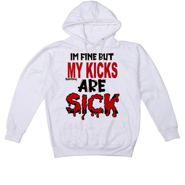 Air Jordan 12 “Twist” 2021 White T-Shirt (Im fine but my kicks are sick) - Image 3