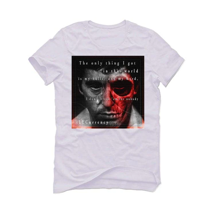 Air Jordan 12 “Twist” 2021 White T-Shirt (ONLY THING I GOT (PACINO)) - Image 2
