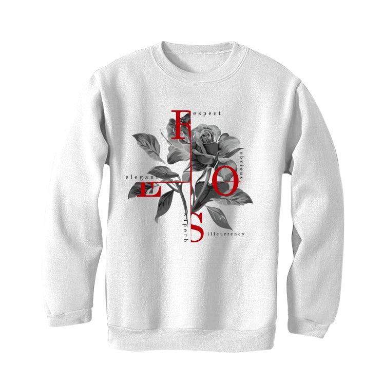 Air Jordan 12 “Twist” 2021 White T-Shirt (Roses) - Image 4