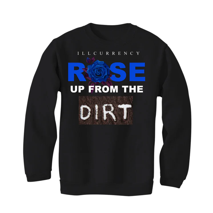 Air Jordan 12 WMNS “Hyper Royal” Black T-Shirt (Rose up from the dirt) - Image 4