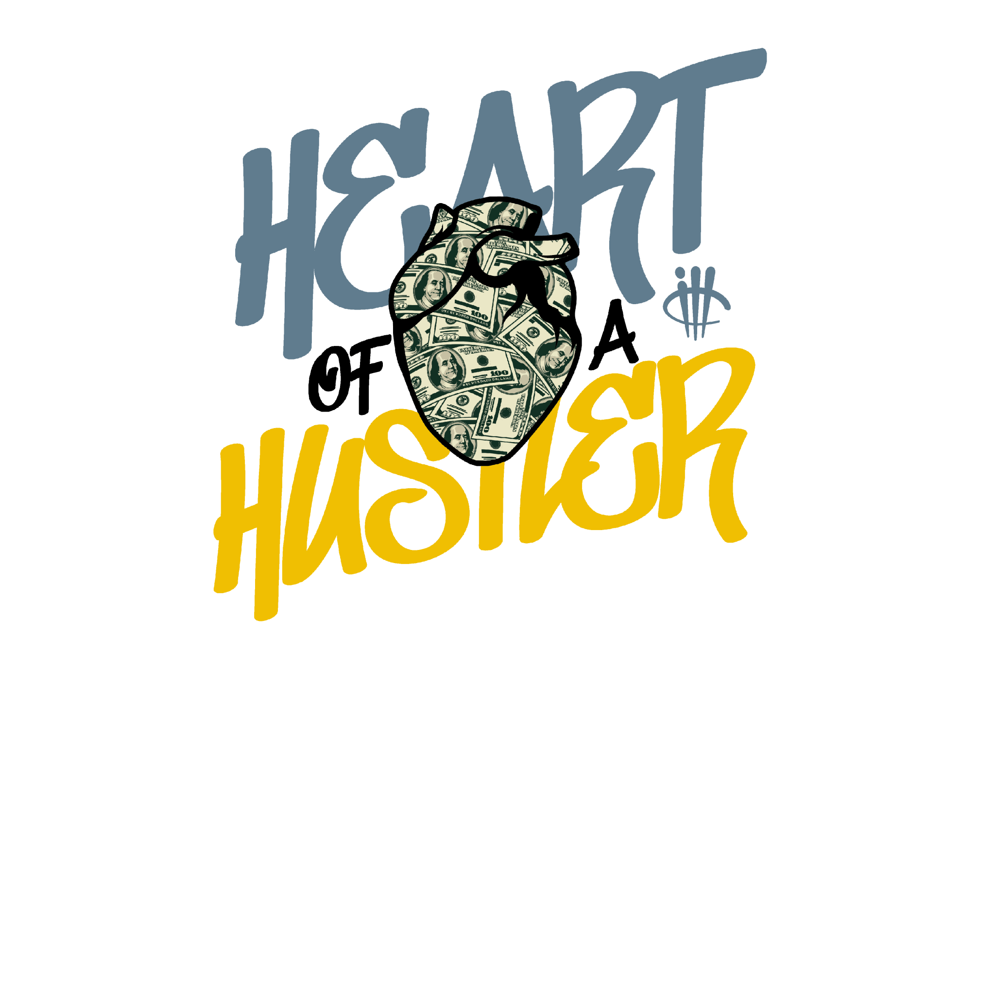AIR JORDAN 13 “BLUE GREY” | illcurrency White T-Shirt (Heart Of A Hustler)