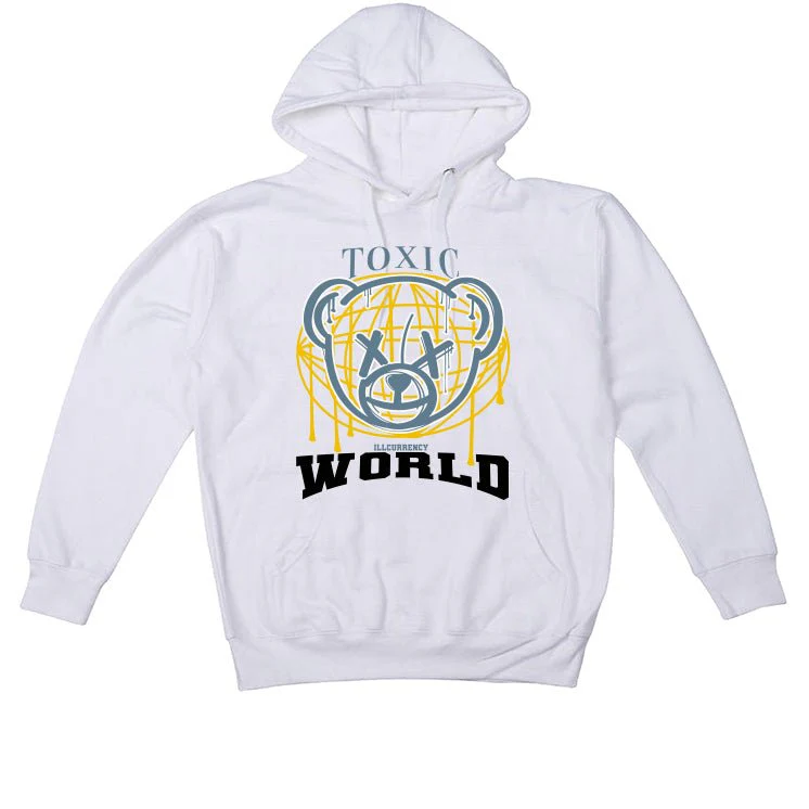 AIR JORDAN 13 “BLUE GREY” | illcurrency White T-Shirt (Toxic World) - Image 3
