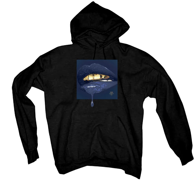 Air Jordan 13 "Brave Blue" 2022 | ILLCURRENCY Black T-Shirt (LIPSTICK) - Image 3