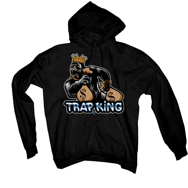 Air Jordan 13 "Brave Blue" 2022 | illCurrency Black T-Shirt (trap king) - Image 3