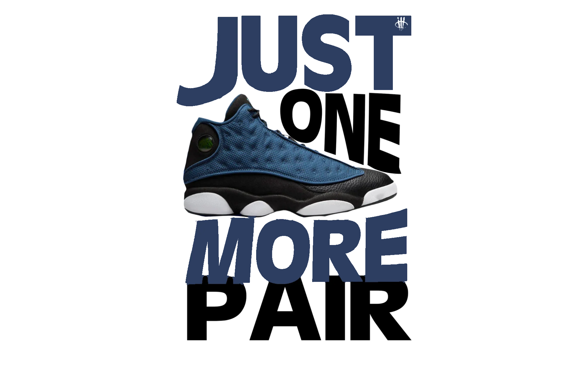 Air Jordan 13 "Brave Blue" 2022 | illCurrency White T-Shirt (JUST ONE MORE PAIR)