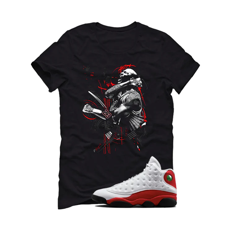 Air Jordan 13 Chicago Matching T-Shirt, Sweatshirts & Hoodies Black T-Shirt (Jordan)| illcurrency - Image 2
