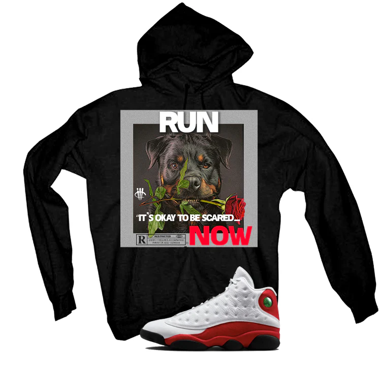 Air Jordan 13 Chicago Matching T-Shirt, Sweatshirts & Hoodies Black T-Shirt (Run)| illcurrency - Image 3
