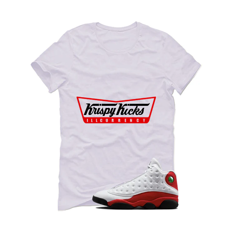 Air Jordan 13 Chicago Matching T-Shirt, Sweatshirts & Hoodies White T-Shirt (Krispy Kicks)| illcurrency - Image 2
