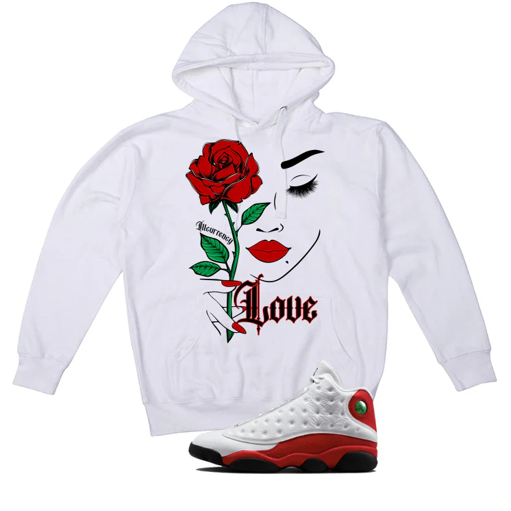 Air Jordan 13 Chicago Matching T-Shirt, Sweatshirts & Hoodies White T-Shirt (Love)| illcurrency - Image 3